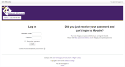 Desktop Screenshot of moodle.defiance.edu
