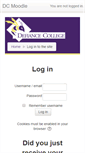 Mobile Screenshot of moodle.defiance.edu