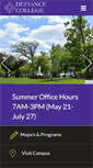 Mobile Screenshot of defiance.edu